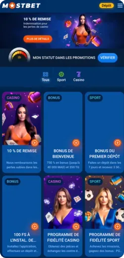 Mostbet Bonus Maroc